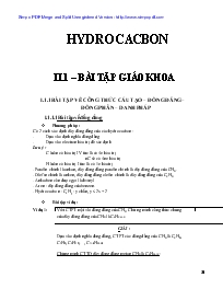 Bài tập Hidrocacbon (1)