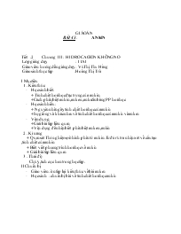 Giáo án Hóa học 11 bài 43: Ankin (tiết 2)