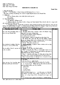 Giáo án Ngữ văn 12 tiết 40 và 41: Đàn ghi ta của Lor- Ca (Thanh Thảo)