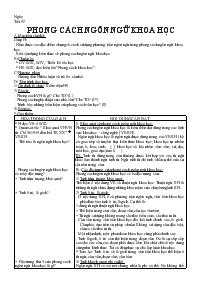 Giáo án Ngữ văn 12 tiết 52: Phong cách ngôn n