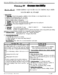 Giáo án Sinh học lớp 12 – Ban Cơ bản - Bài 18