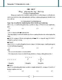 Phương pháp giải Hóa học - Phương pháp 17: Kỹ thuật phân tích, so sánh...