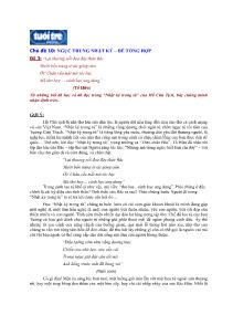 Chủ đề: Ngục trung nhật ký – Đề tổng hợp - Đề 3