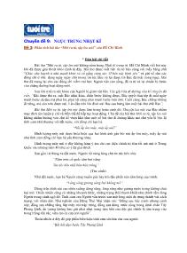 Chuyên đề: Ngục trung nhật kí - Đề 3: Phân tích bài thơ “Mới ra tù, tập leo núi” của Hồ Chí Minh