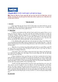 Chuyên đề: Tuyên ngôn độc lập (Hồ Chí Minh) - Đề 3