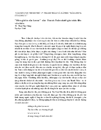 Thanh Thảo và bài thơ “Đàn ghi ta của Lorca”