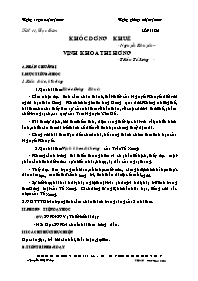 Giáo án Ngữ văn 11 CB tiết 11: Đọc thêm Khóc Dương Khuê - Nguyễn Khuyến – Vịnh khoa thi hương - Trần Tế Xương