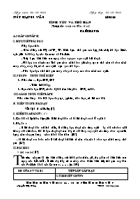 Giáo án Ngữ văn 11 CB tiết 62: Đọc văn Tình yêu và thù hận (trích Rô-Mê-ô Và Giu-li-et) U.sếch-xpia