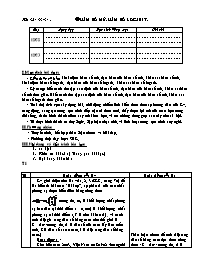 Giáo án Giải tích 12 tiết 32 - 33 -34: Hàm số mũ. Hàm số Logarit