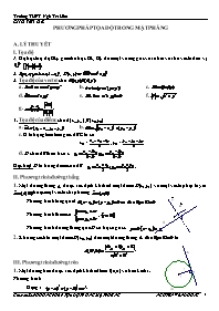 Chuyên đề: Phương pháp tọa độ trong mặt phẳng (Nguyễn Văn Dương)
