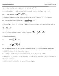Đề 42 luyện thi đại học môn Toán lớp 12