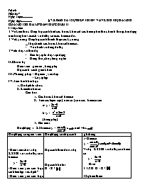 Giáo án Giải tích 12 NC - Chương 1 - §7 Khảo sát sự biến thiên và vẽ đồ thị hàm số của mộtsố hàm phân thức hữu tỉ