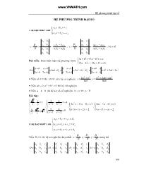 Ôn thi Toán 12: Hệ phương trình đại số
