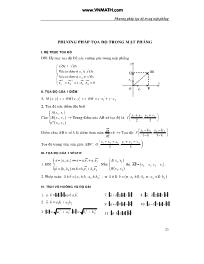 Ôn thi Toán 12: Phương pháp tọa độ trong mặt phẳng