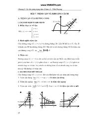 Ôn thi Toán 12: Tiệm cận và khoảng cách