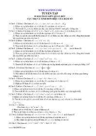 99 bài toán liên quan đến cực trị và tính đơn điệu của hàm số