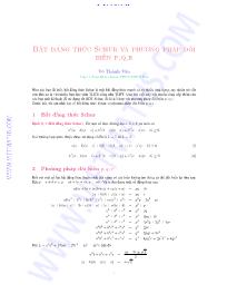 Bất đẳng thức Schur và phương pháp đổi biến p,q,r