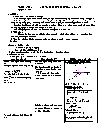 Giáo án môn Hình 12 NC tiết 27-29: Hệ tọa độ 