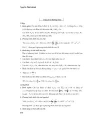 Ôn tập Hình học 12 - Ba đường cônic