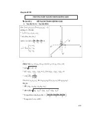 Chuyên đề Phương pháp tọa độ trong không gian lớp 12