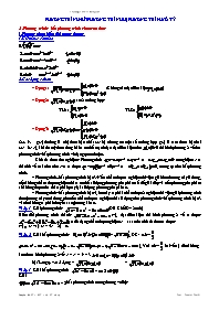 Chuyên đề Phương trình - Bất phương trình - Hệ phương trình vô tỷ (Trường THPT Tân Quới)