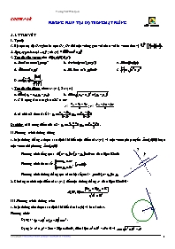 Chuyên đề về Phương pháp tọa độ trong mặt phẳng