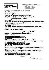Đề thi học kỳ I môn Toán lớp 12 (Đề 3) - Trường THPT Nguyễn Đáng