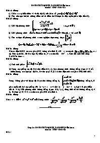 Đề thi thử đại học môn Toán (Đề 138)