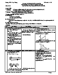 Giáo án GIải tích 12 - Chương I: Ứng dụng của đạo hàm để khảo sát và vẽ đồ thị của hàm số - Trường THPT Tuy Phong