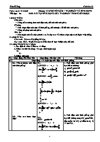 Giáo án Giải tích 12 - GV: Trần Sĩ Tùng - Tiết 60: Bài tập ứng dụng của tích phân trong hình học