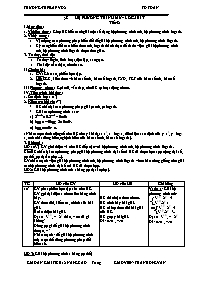 Giáo án Giải tích 12 nâng cao tiết 52: Hệ phương trình mũ – lôgarit