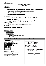 Giáo án Giải tích 12 - Tiết 44, 45, 46:   Tích phân