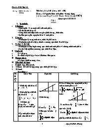 Giáo án Giải tích lớp 12 - Tiết 66 - Bài 4:  Luyện tập các phương pháp tính tích phân( 2 tiết)