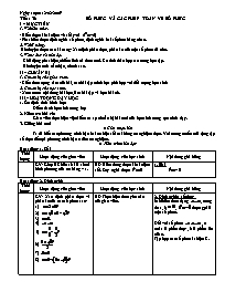 Giáo án Hình học 12 - Tiết 36-40: Số phức và các phép toán