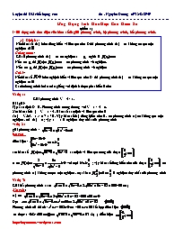 Luyện thi Đại học - Ứng dụng tính đơn điệu của hàm số (phần 1)