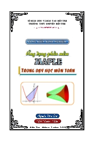 Sáng kiến kinh nghiệm Ứng dụng phần mềm Mape trong dạy học môn Toán